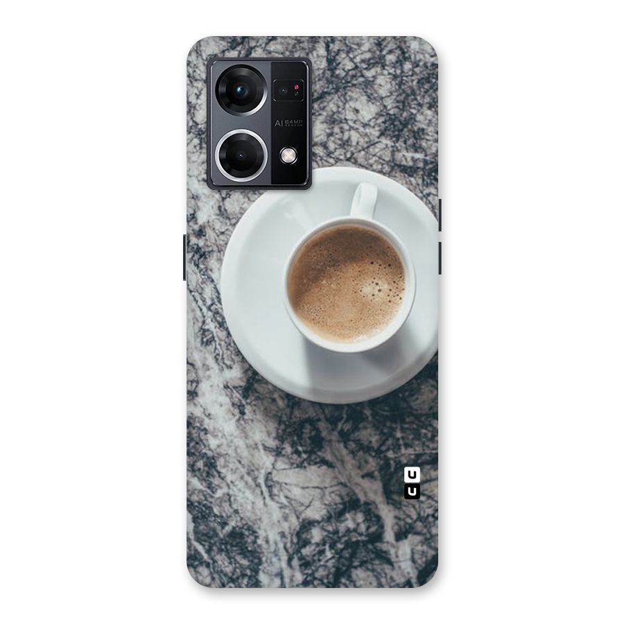 Coffee On Marble Glass Back Case for Oppo F21 Pro 5G