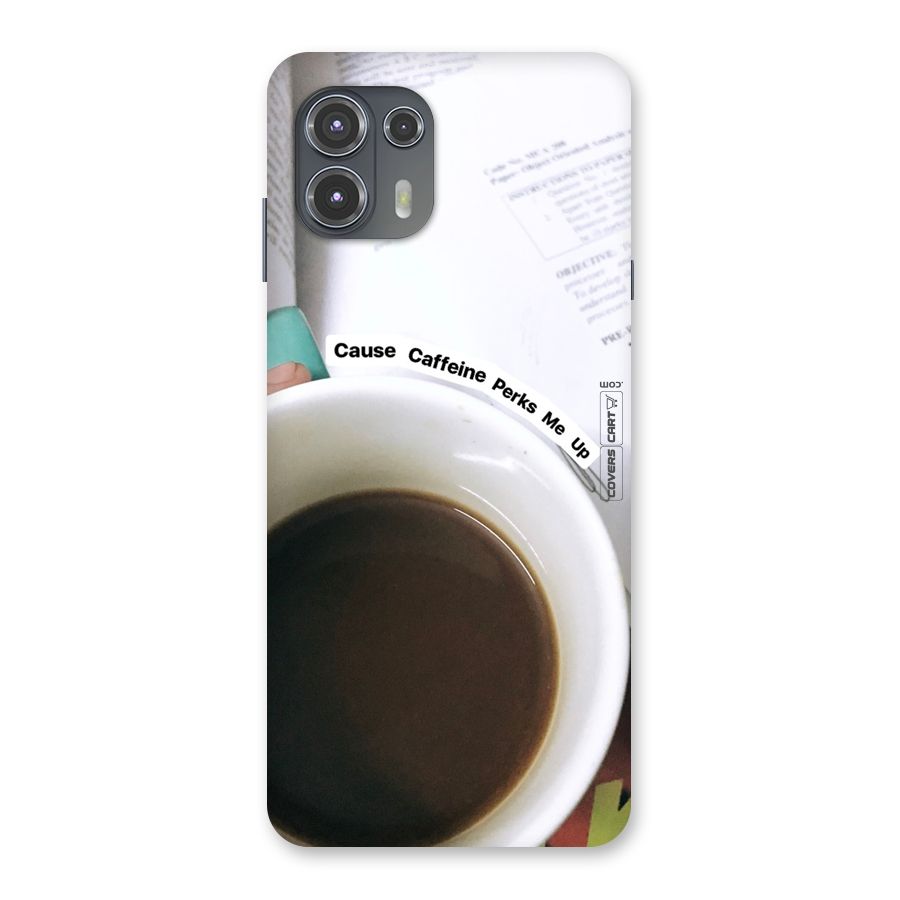 Coffee Perks Back Case for Motorola Edge 20 Fusion