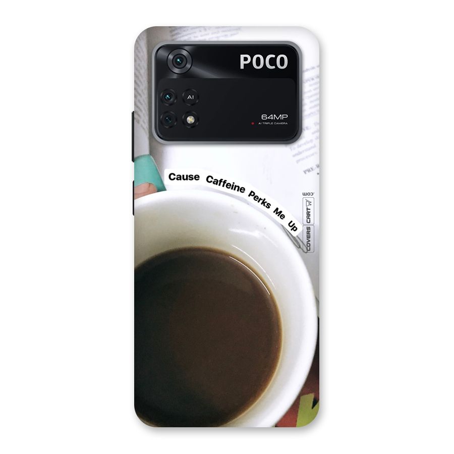 Coffee Perks Back Case for Poco M4 Pro 4G