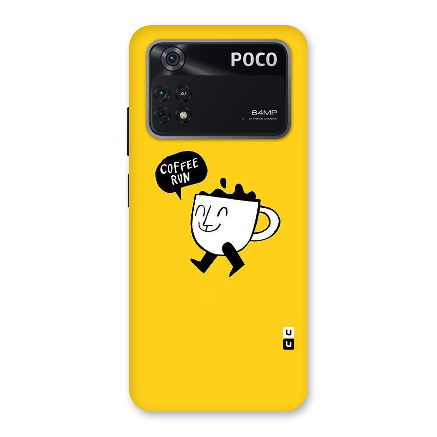 Coffee Run Back Case for Poco M4 Pro 4G