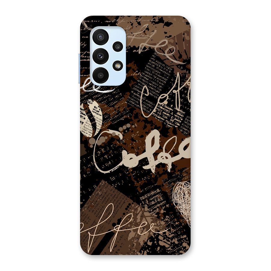 Coffee Scribbles Back Case for Galaxy A23