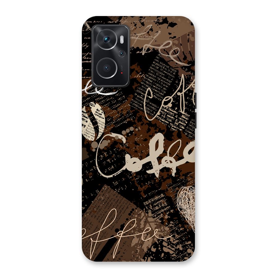 Coffee Scribbles Back Case for Oppo K10 4G