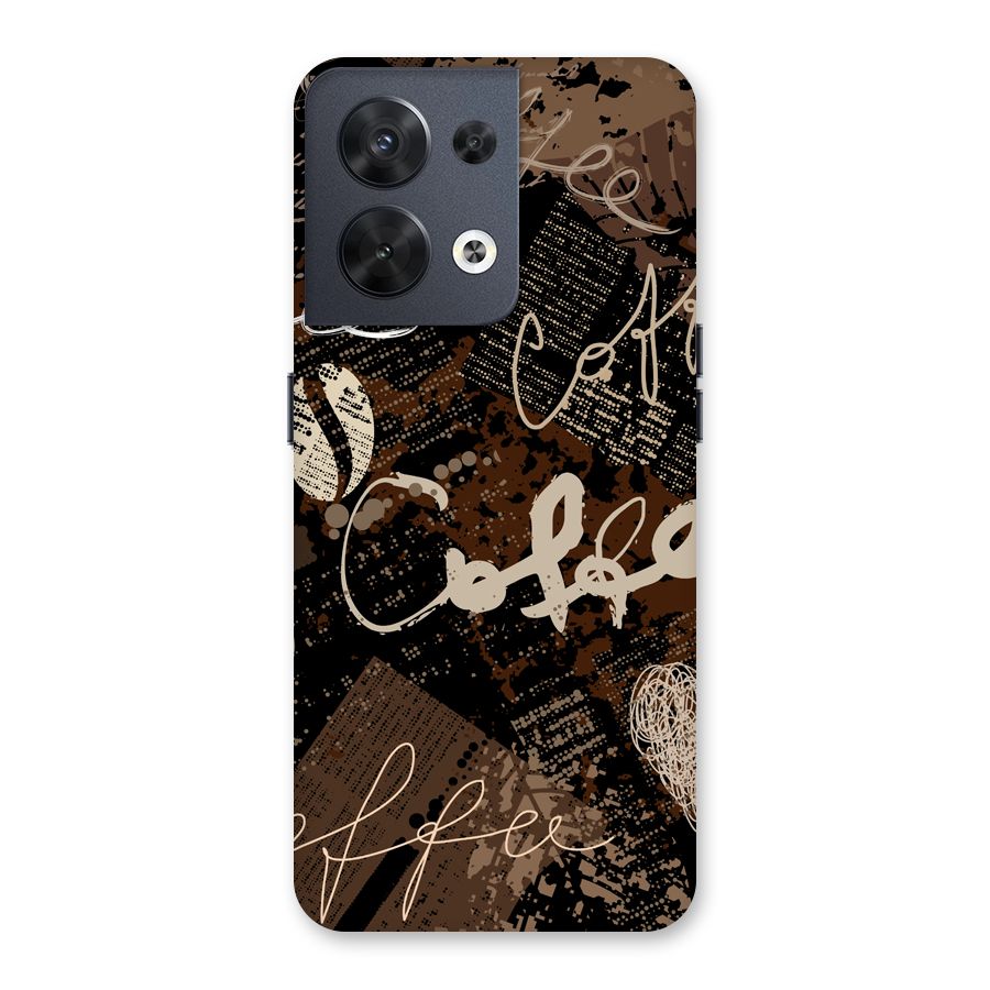 Coffee Scribbles Back Case for Oppo Reno8 5G