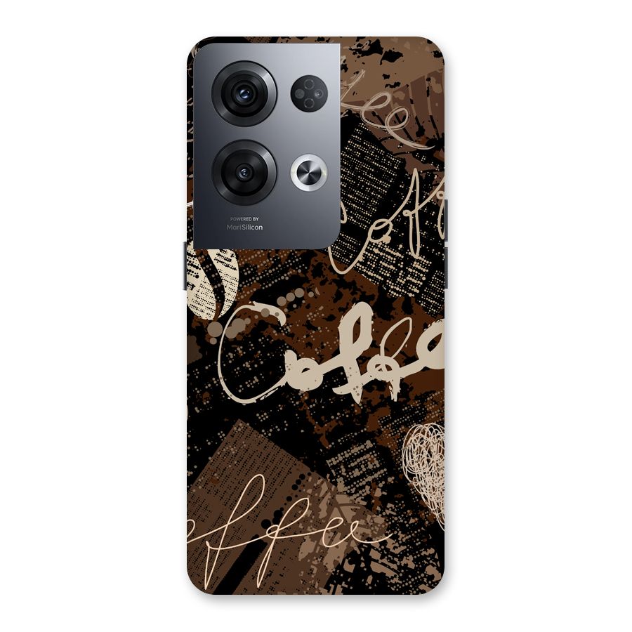 Coffee Scribbles Back Case for Oppo Reno8 Pro 5G