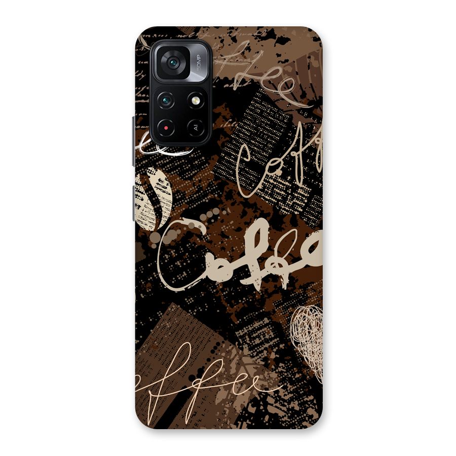 Coffee Scribbles Back Case for Poco M4 Pro 5G