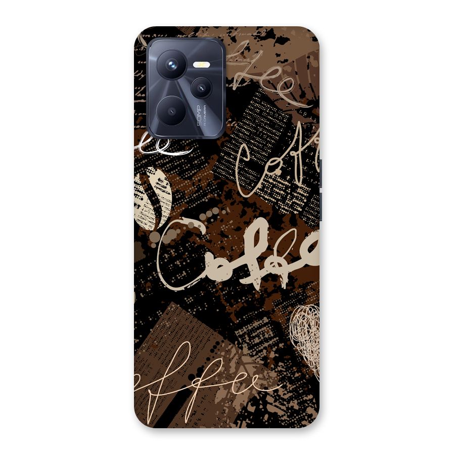 Coffee Scribbles Back Case for Realme C35