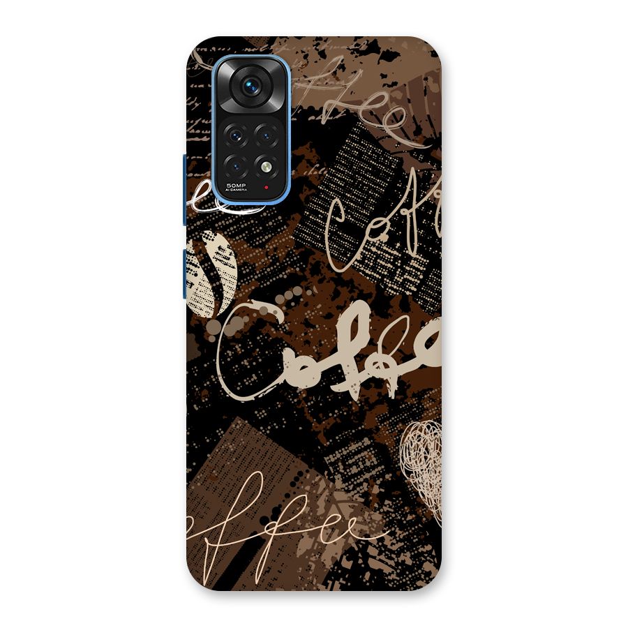 Coffee Scribbles Back Case for Redmi Note 11S