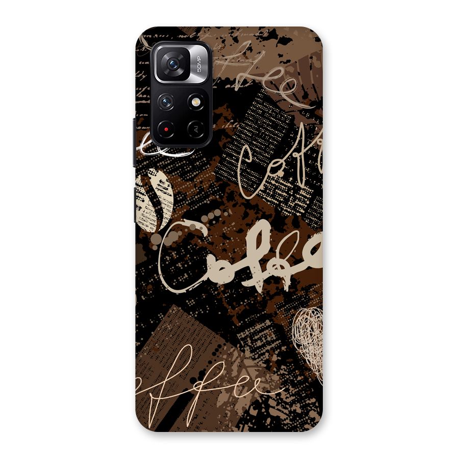 Coffee Scribbles Back Case for Redmi Note 11T 5G
