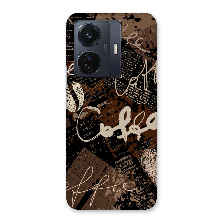 Coffee Scribbles Back Case for Vivo T1 Pro