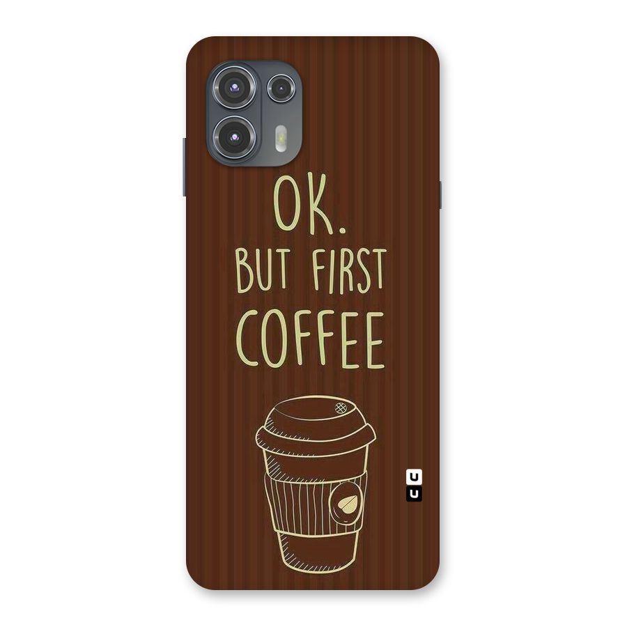 Coffee Stripes Back Case for Motorola Edge 20 Fusion