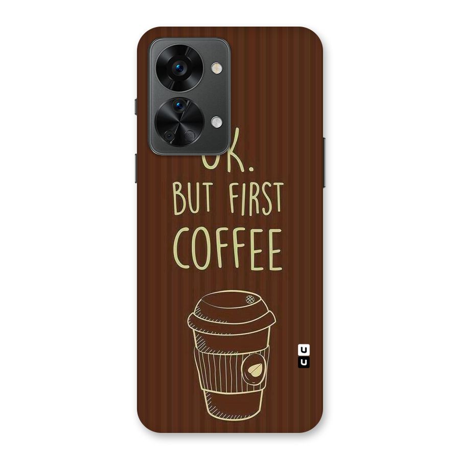 Coffee Stripes Back Case for OnePlus Nord 2T