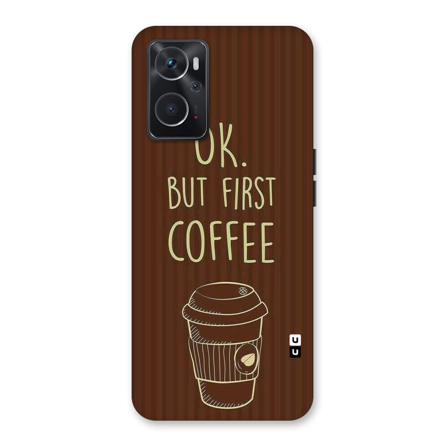Coffee Stripes Back Case for Oppo K10 4G