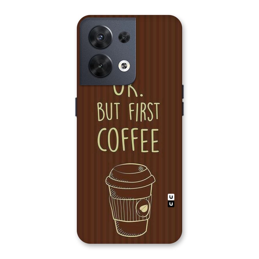 Coffee Stripes Back Case for Oppo Reno8 5G