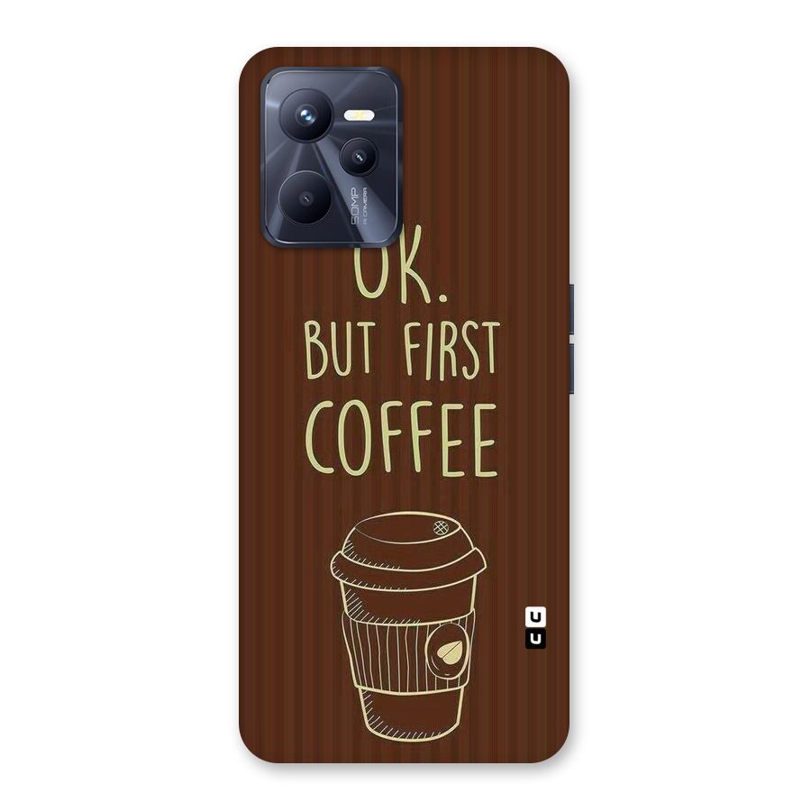 Coffee Stripes Back Case for Realme C35
