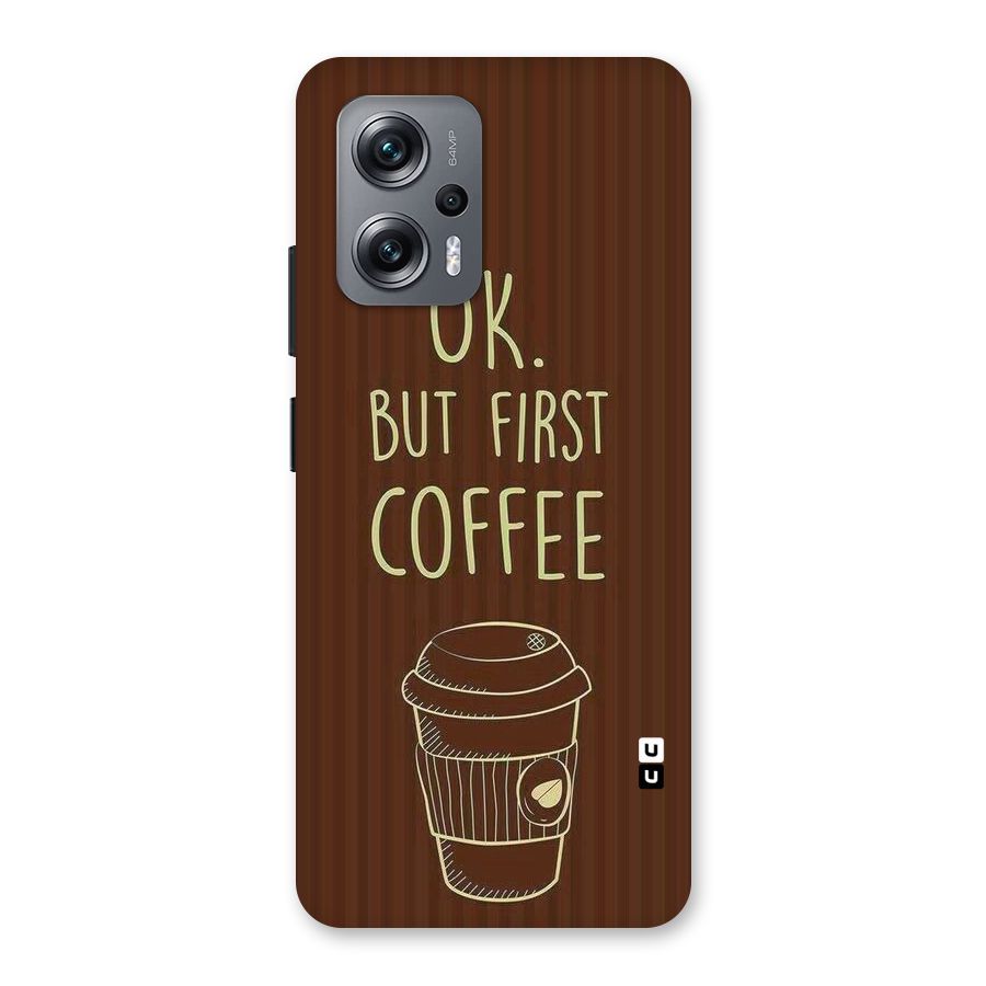 Coffee Stripes Back Case for Redmi K50i