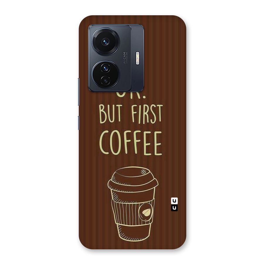Coffee Stripes Back Case for Vivo T1 Pro