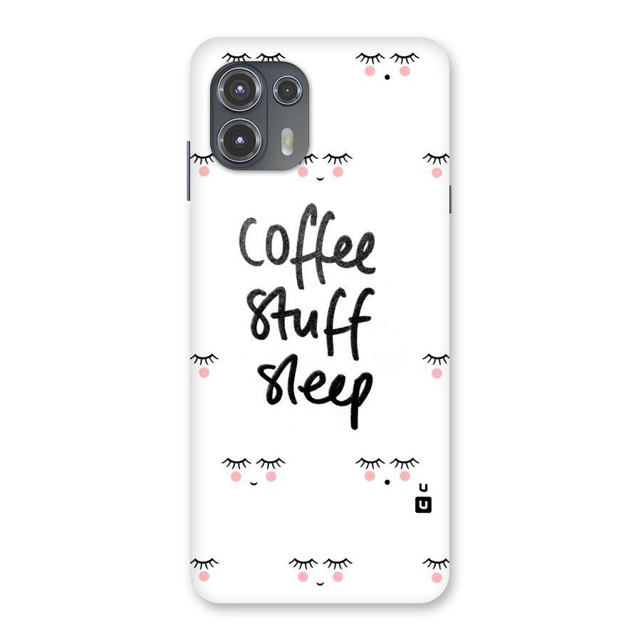Coffee Stuff Sleep Back Case for Motorola Edge 20 Fusion