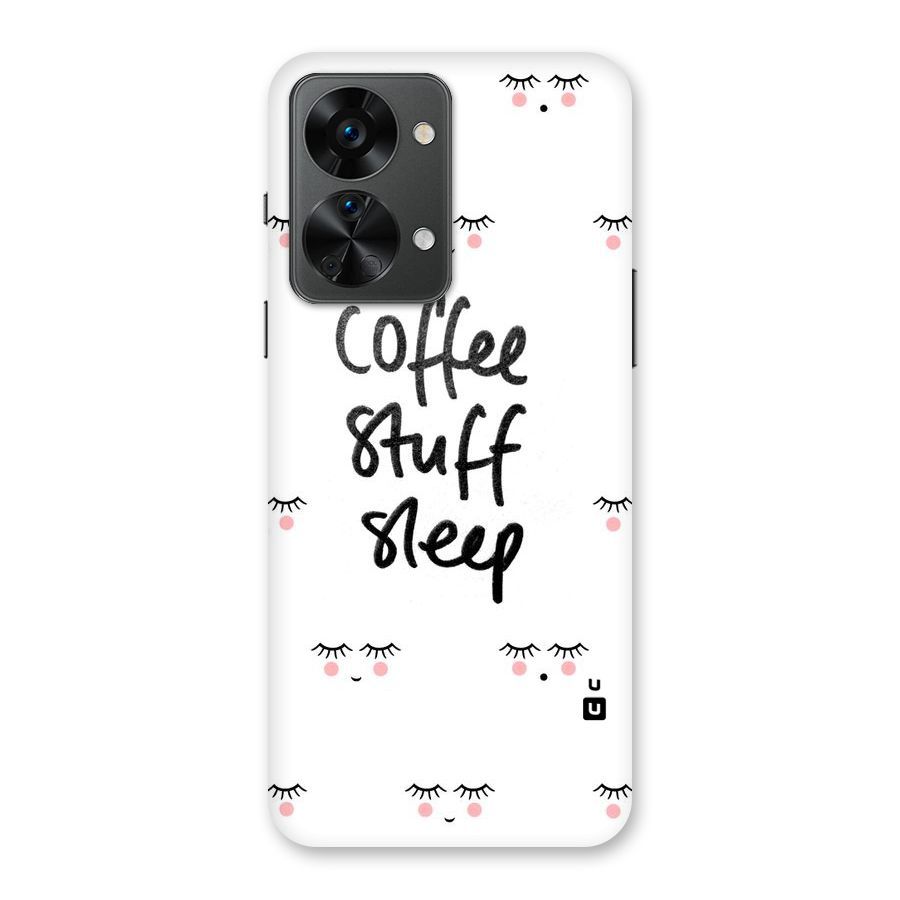 Coffee Stuff Sleep Back Case for OnePlus Nord 2T