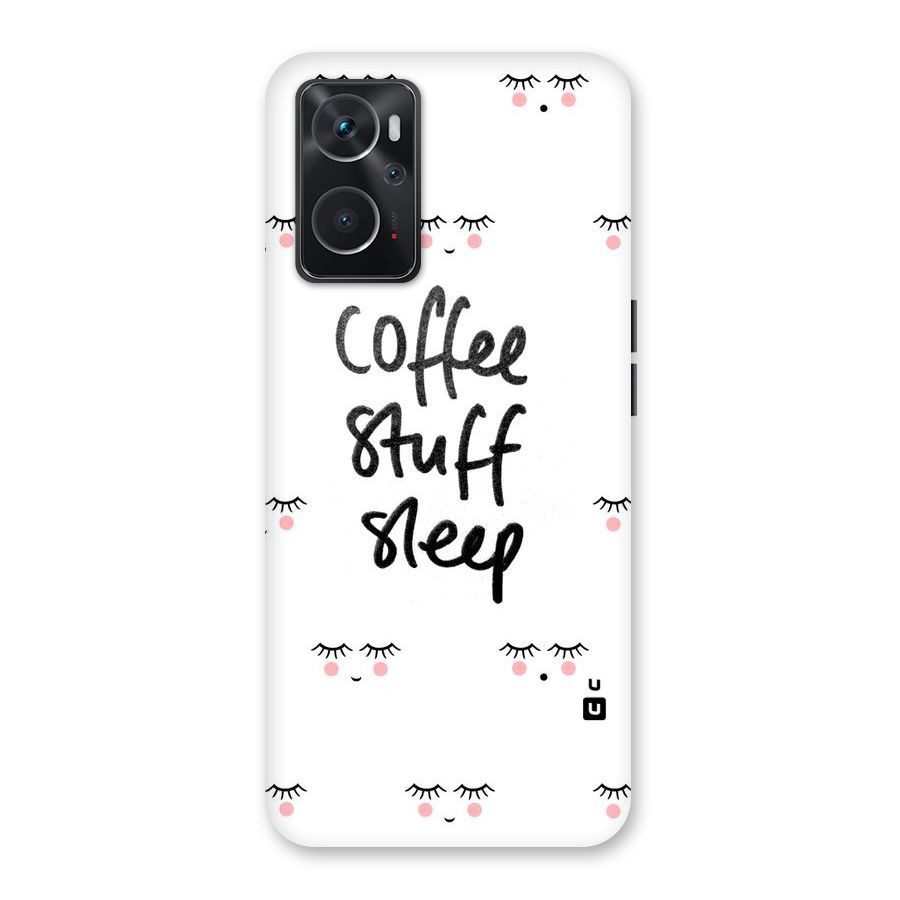 Coffee Stuff Sleep Back Case for Oppo K10 4G