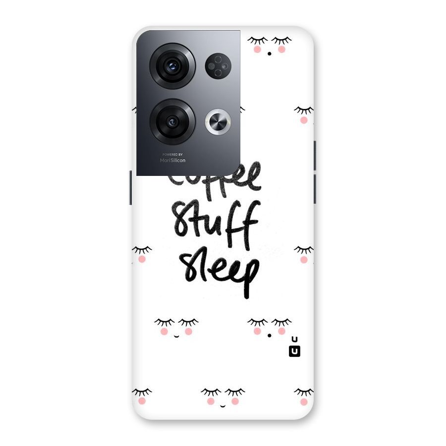Coffee Stuff Sleep Back Case for Oppo Reno8 Pro 5G