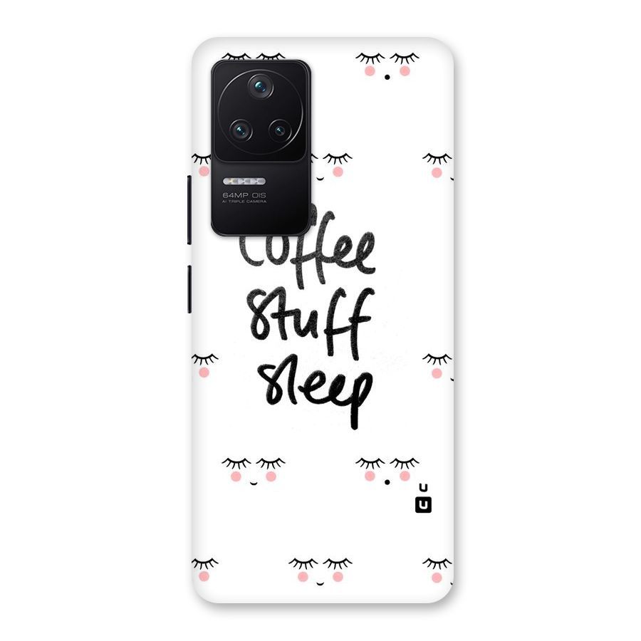 Coffee Stuff Sleep Back Case for Poco F4 5G