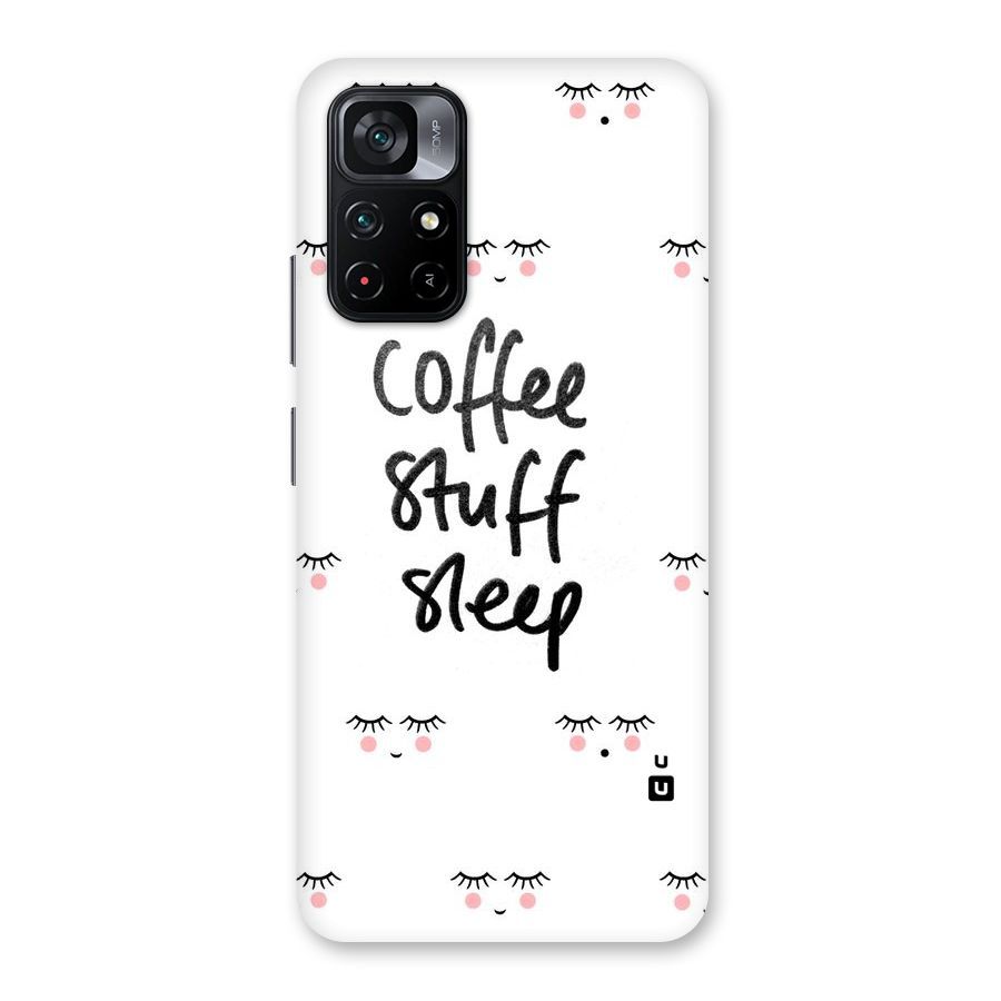 Coffee Stuff Sleep Back Case for Poco M4 Pro 5G