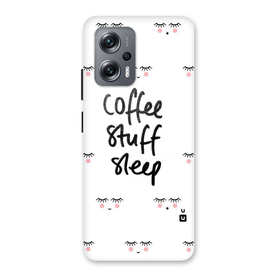 Coffee Stuff Sleep Back Case for Redmi K50i