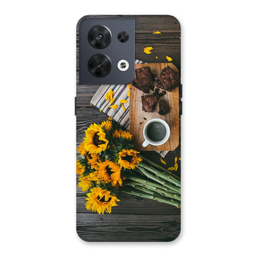 Coffee and Flowers Back Case for Oppo Reno8 5G