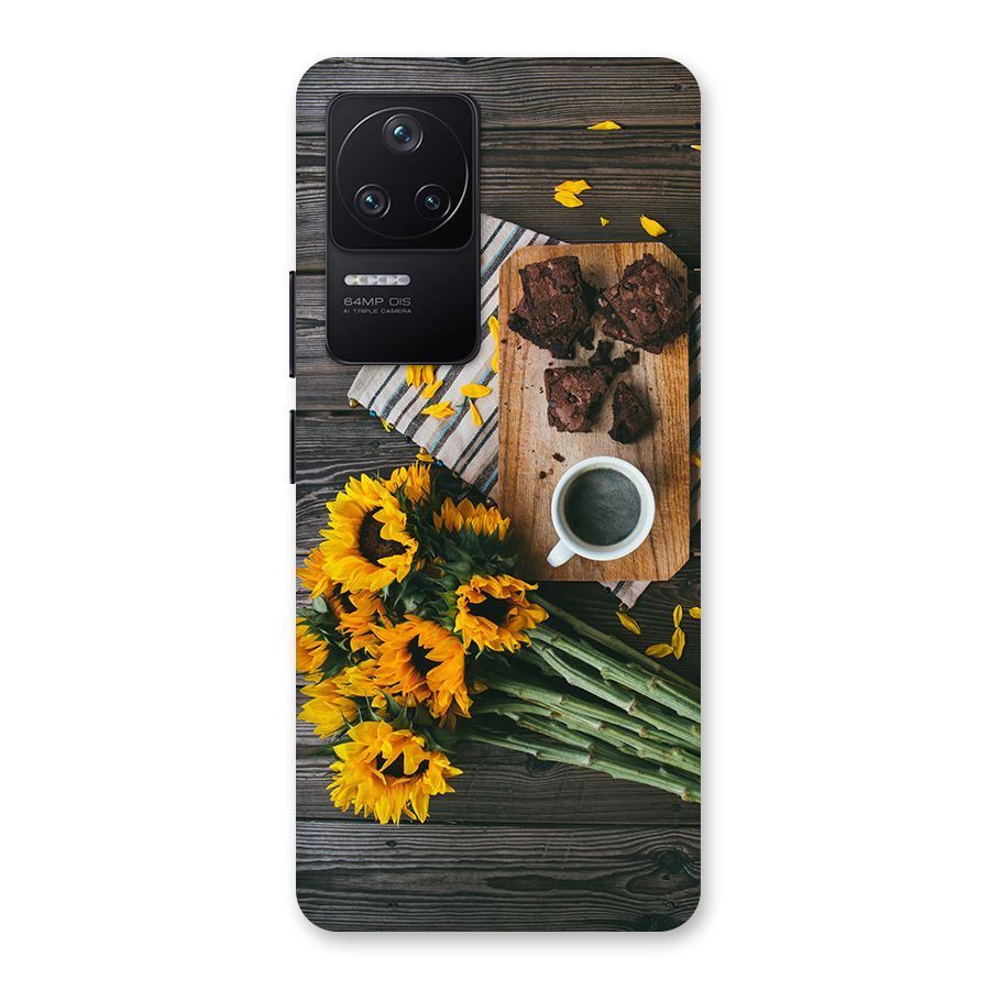 Coffee and Flowers Back Case for Poco F4 5G