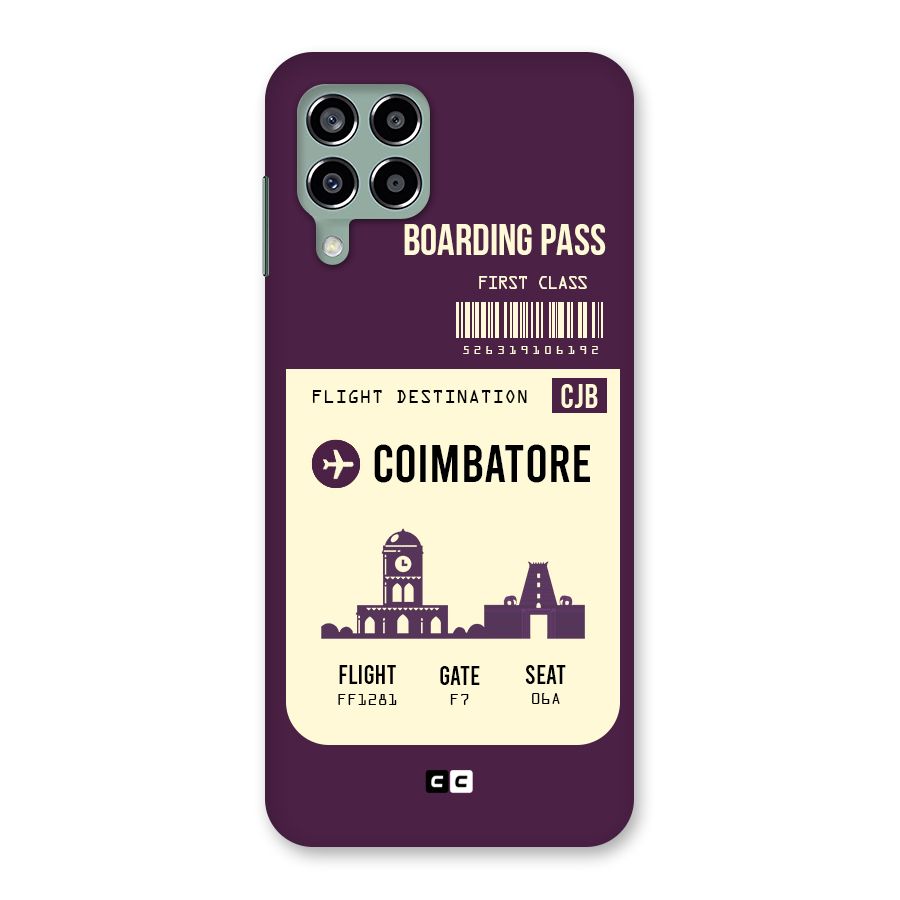 Coimbatore Boarding Pass Back Case for Galaxy M33
