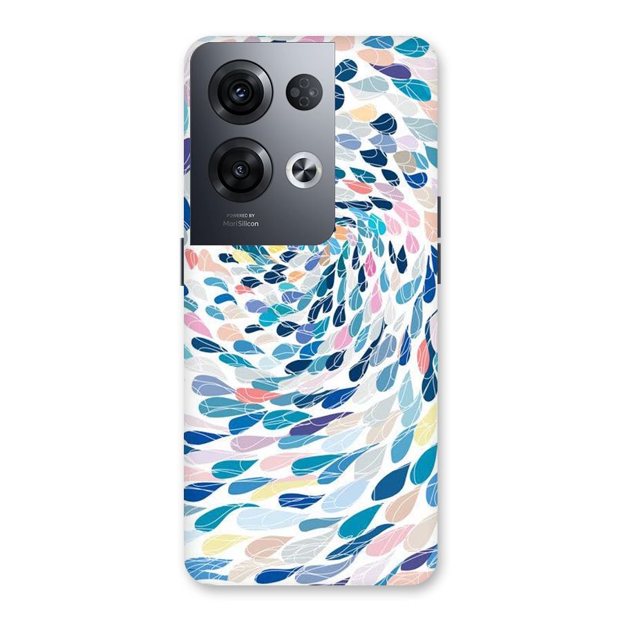 Color Droplets Swirls Back Case for Oppo Reno8 Pro 5G