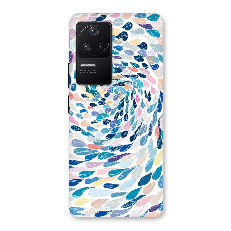 Color Droplets Swirls Back Case for Poco F4 5G