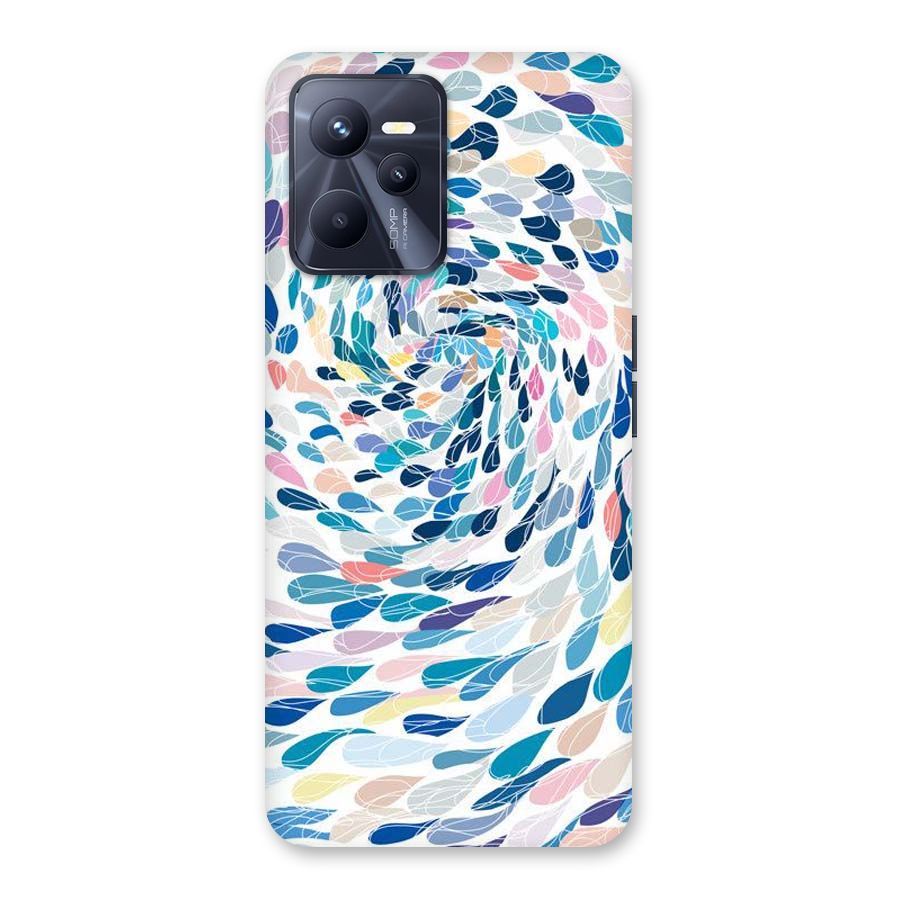 Color Droplets Swirls Back Case for Realme C35