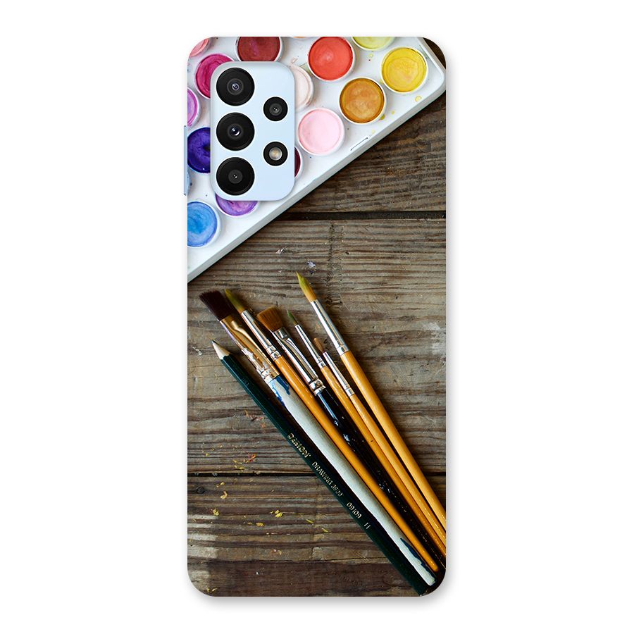 Color Palette and Brush Back Case for Galaxy A23