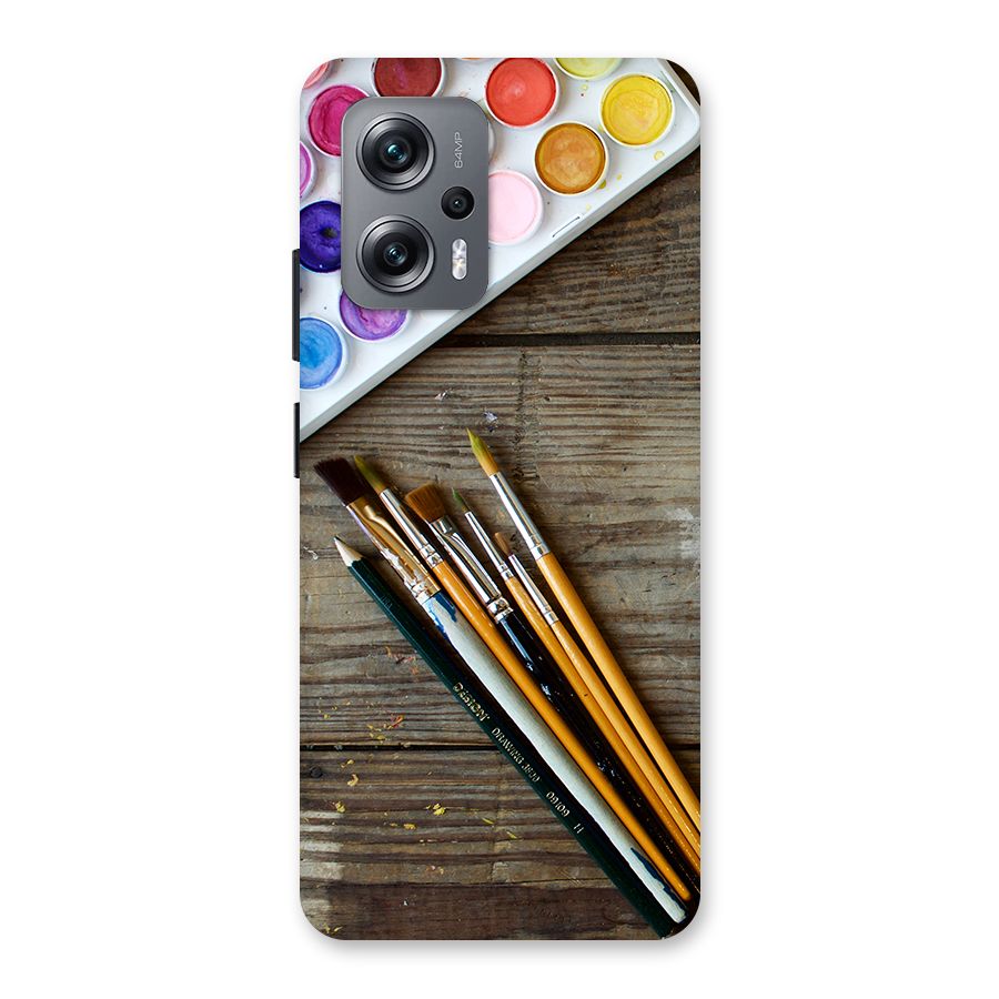 Color Palette and Brush Back Case for Redmi K50i