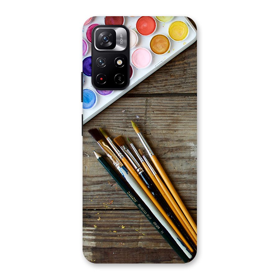 Color Palette and Brush Back Case for Redmi Note 11T 5G