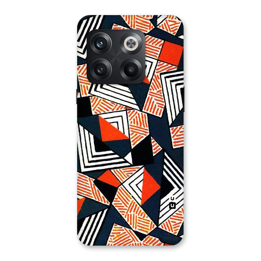 Colored Cuts Pattern Back Case for OnePlus 10T