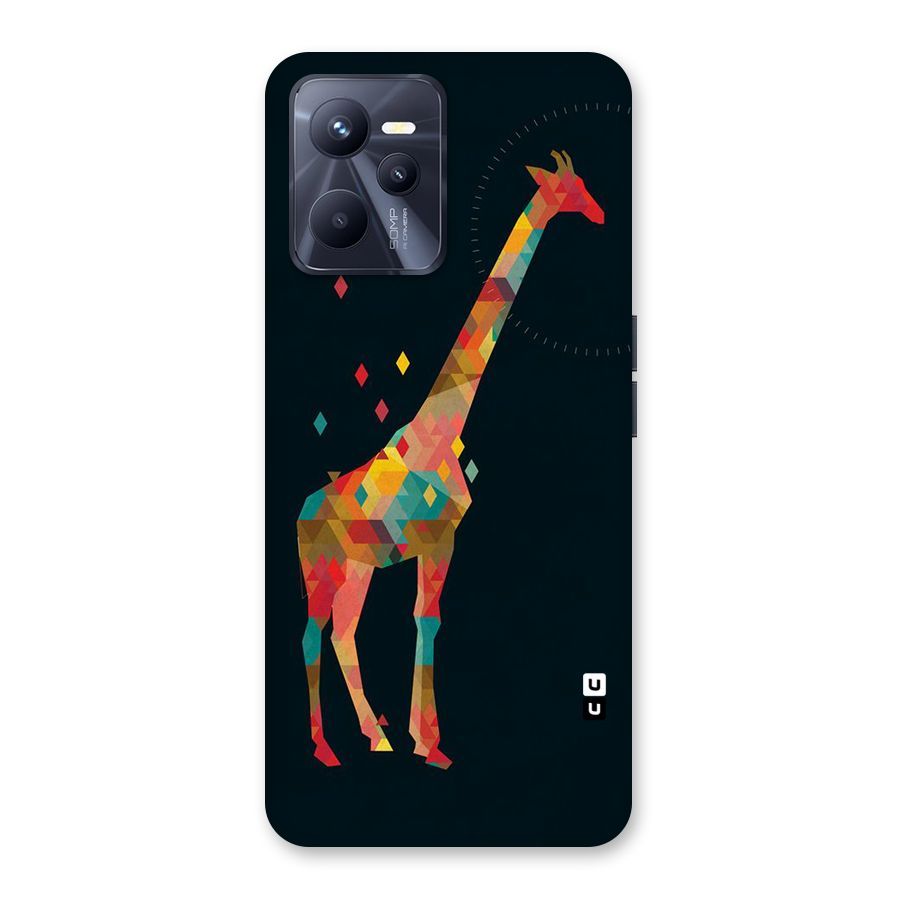 Colored Giraffe Back Case for Realme C35