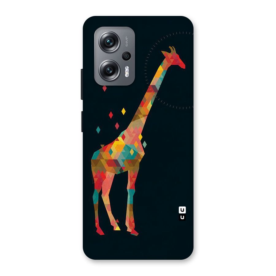 Colored Giraffe Back Case for Redmi K50i