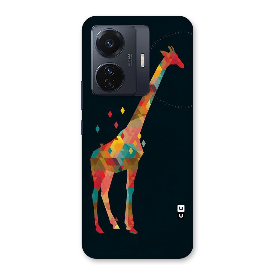 Colored Giraffe Back Case for Vivo T1 Pro
