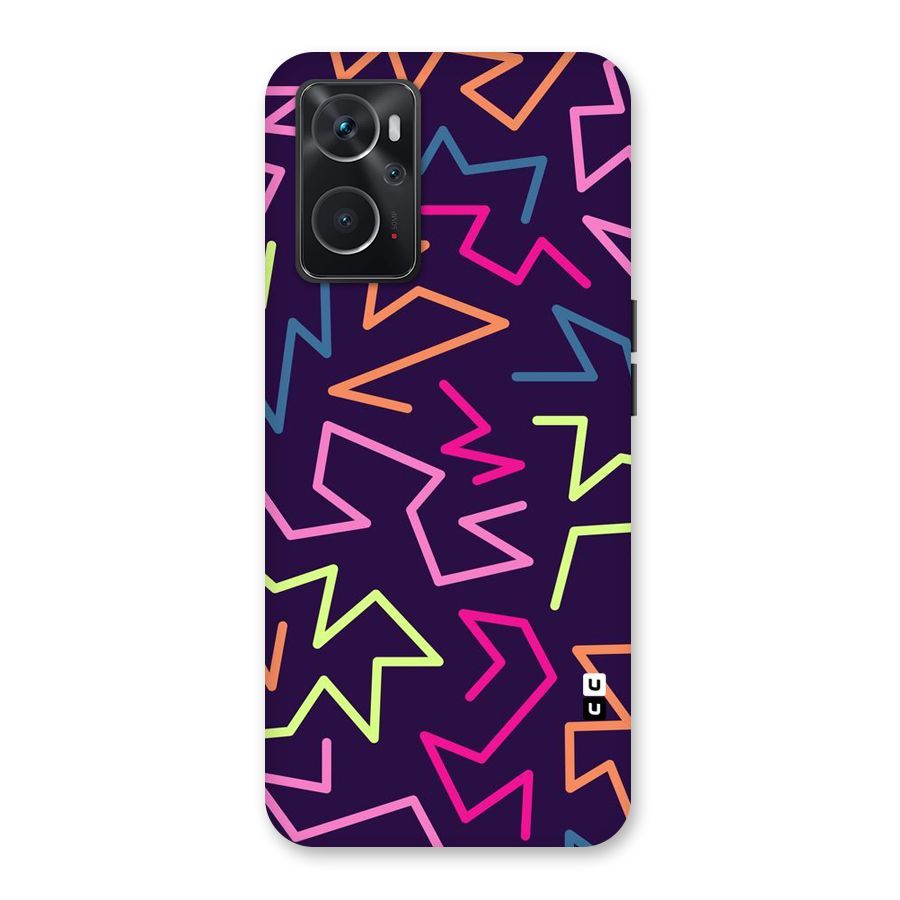 Colored Lines Back Case for Oppo K10 4G