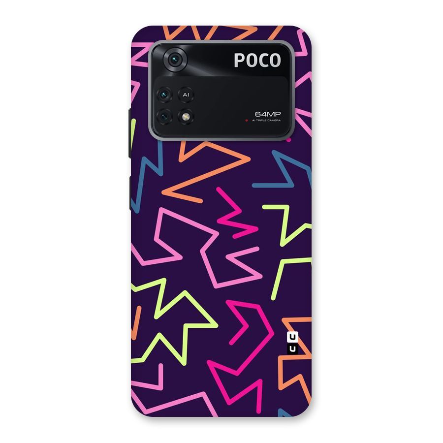 Colored Lines Back Case for Poco M4 Pro 4G