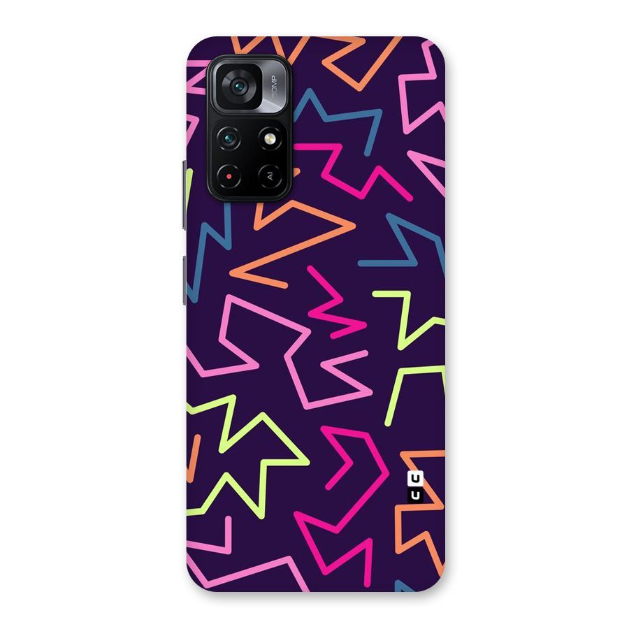 Colored Lines Back Case for Poco M4 Pro 5G
