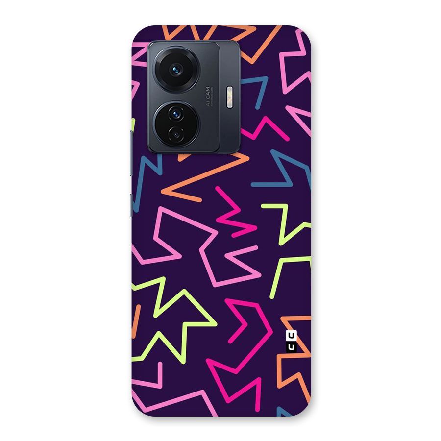 Colored Lines Back Case for Vivo T1 Pro