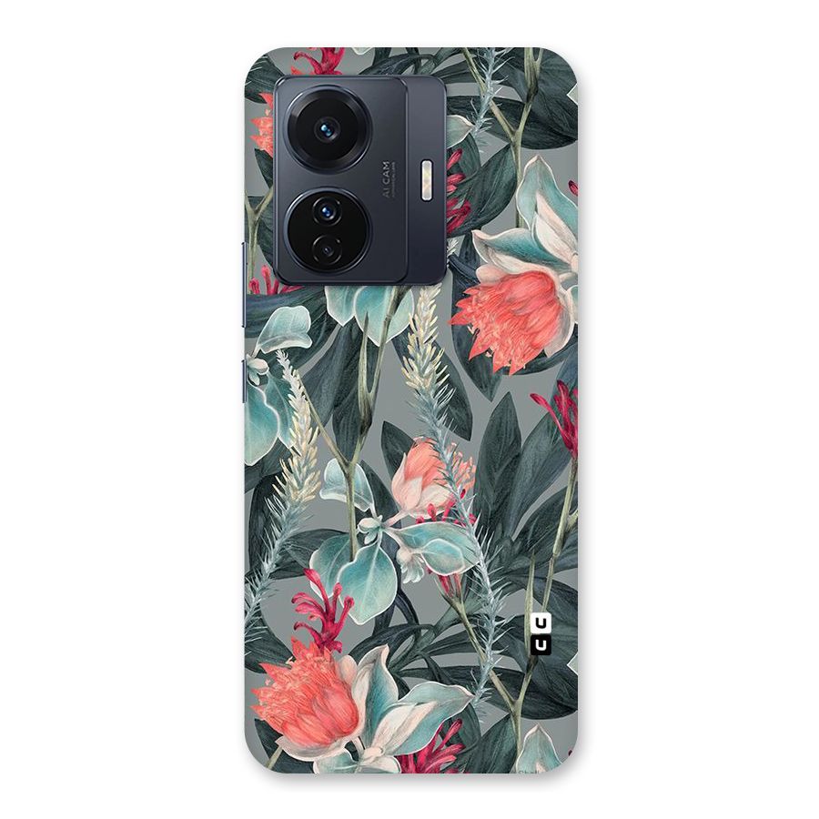 Colored Petals Back Case for Vivo T1 Pro