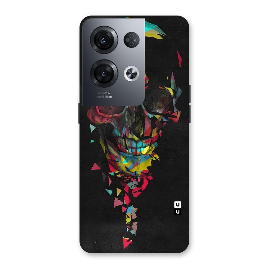 Colored Skull Shred Back Case for Oppo Reno8 Pro 5G