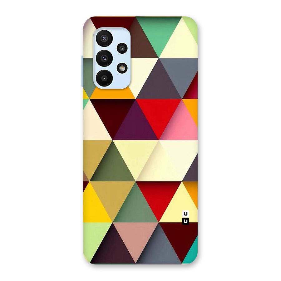 Colored Triangles Back Case for Galaxy A23