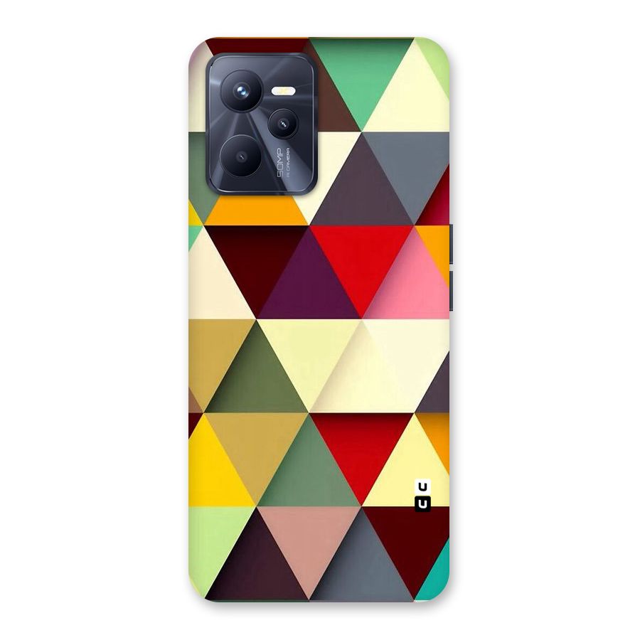 Colored Triangles Back Case for Realme C35