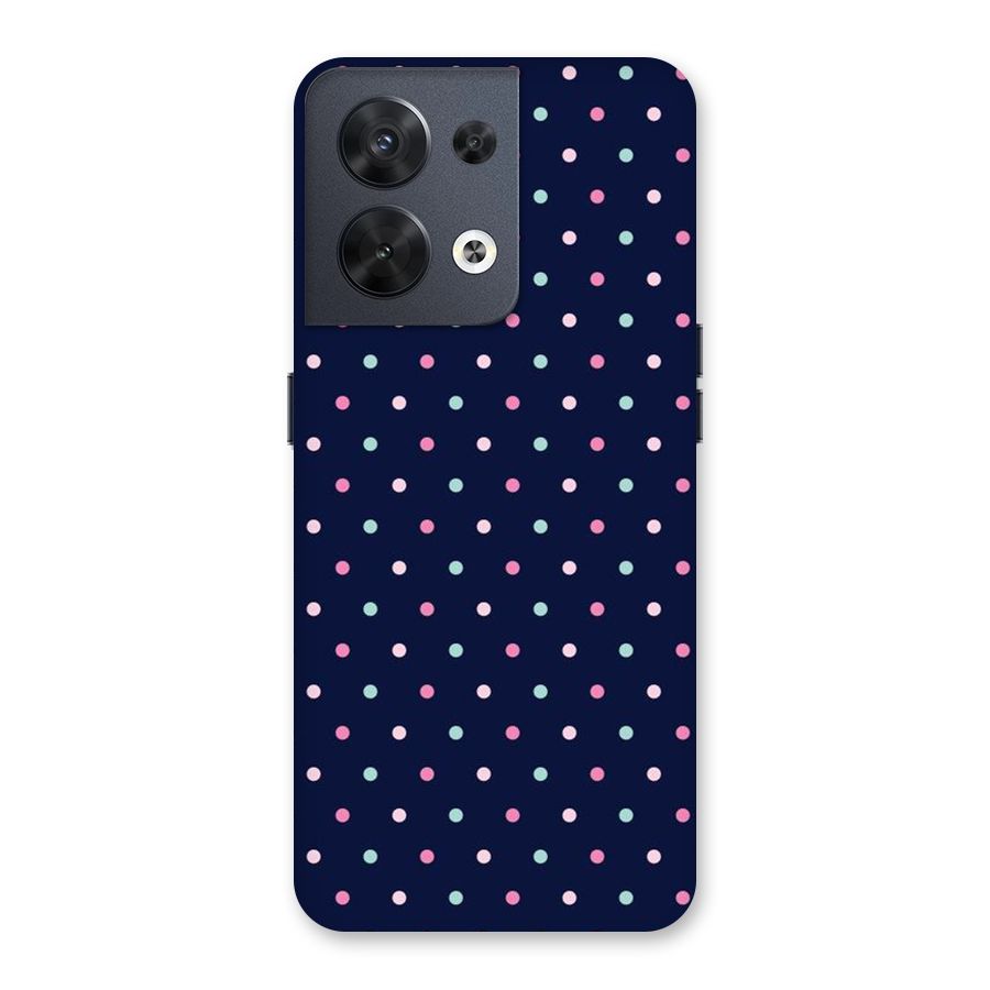 Colorful Dots Pattern Back Case for Oppo Reno8 5G