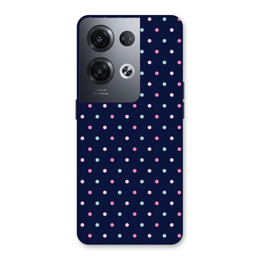 Colorful Dots Pattern Back Case for Oppo Reno8 Pro 5G